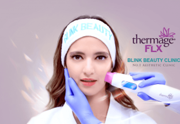 Nia Ramadhani getting thermage FLX treatment at Blink Beauty Clinic.